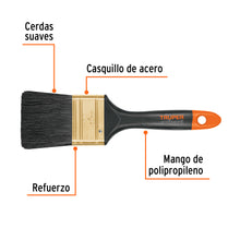 Cargar imagen en el visor de la galería, Brocha TRUPER profesional de 2" mango de plástico BRT-2X (17862)