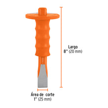 Cargar imagen en el visor de la galería, Cincel de corte frío 1 x 8" con grip, TRUPER C-1X8G (12276)