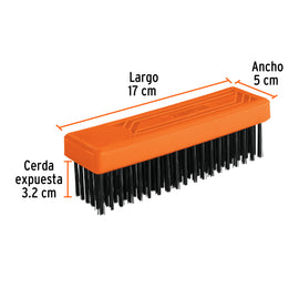 Cepillo rectangular de alambre 114 pinceles, sin mango, TRUPER CEA-36 (11556)