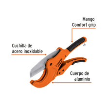 Cargar imagen en el visor de la galería, Cortador profesional tubo de plástico, corte 2-1/2", Expert TRUPER COT-PVC-X (12867)