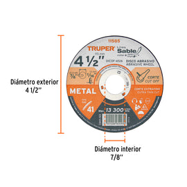 Disco Tipo 41 de 4-1/2