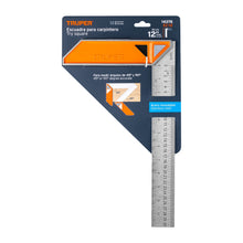 Cargar imagen en el visor de la galería, Escuadra 12" para carpintero con mango 100% de aluminio TRUPER EC-12 (14376)
