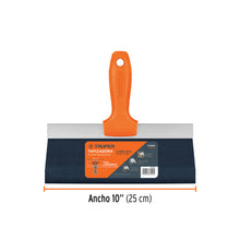 Cargar imagen en el visor de la galería, Espátula tapizadora de 10" acero al medio carbono, TRUPER ETA-10 (14460)