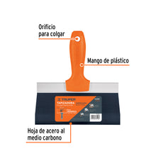 Cargar imagen en el visor de la galería, Espátula tapizadora de 8" acero al medio carbono, TRUPER ETA-8 (14459)