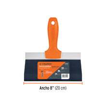 Cargar imagen en el visor de la galería, Espátula tapizadora de 8" acero al medio carbono, TRUPER ETA-8 (14459)