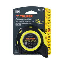 Cargar imagen en el visor de la galería, Flexómetro Auto-Lock contra impactos 5 m cinta 19 mm TRUPER FA-5M (10747)