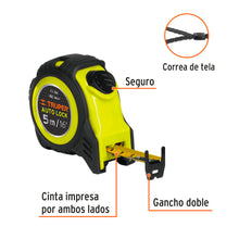 Cargar imagen en el visor de la galería, Flexómetro Auto-Lock contra impactos 5 m cinta 19 mm TRUPER FA-5M (10747)