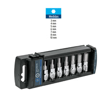 Cargar imagen en el visor de la galería, Juego de 7 dados cuadro 3/8" punta hexagonal mm, TRUPER JPH-3/8X7M (14170)