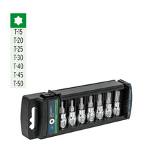 Cargar imagen en el visor de la galería, Juego de 7 dados cuadro 3/8" punta torx, TRUPER JPT-3/8X7T (14171)