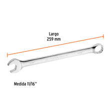 Cargar imagen en el visor de la galería, Llave inglesa 11/16" x 259 mm de largo, TRUPER Expert LL-2022 (15597)
