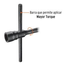 Cargar imagen en el visor de la galería, Llave de artillería 13/16 x 1-1/2" boca cuadrada y hexagonal TRUPER LLAR-10 (15488)