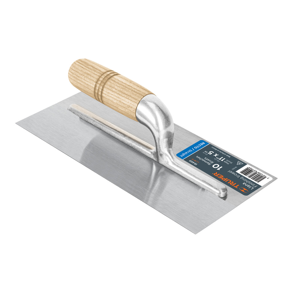Llana 11" canto recto, 10 remaches, mgo madera, TRUPER  LLM-11 (15400)