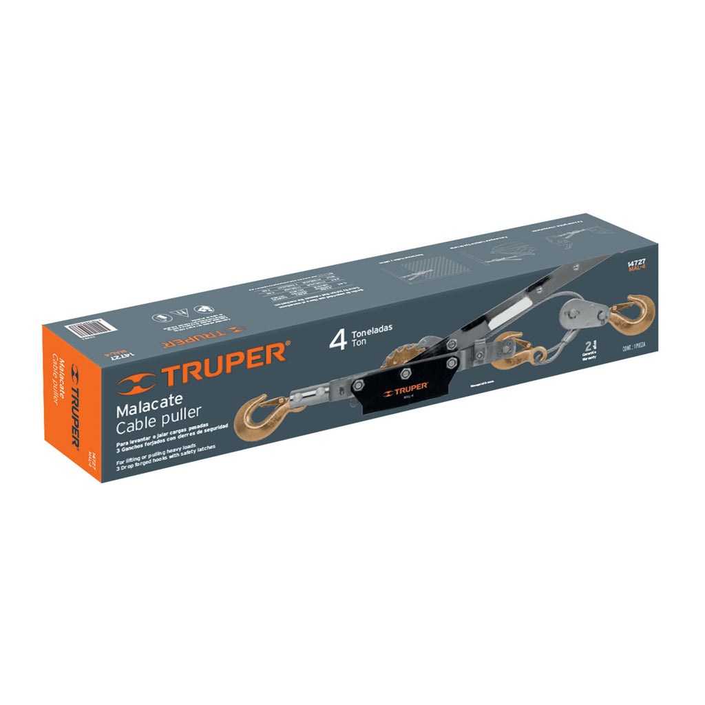 Malacate de 4 toneladas, TRUPER MAL-4 (14727)