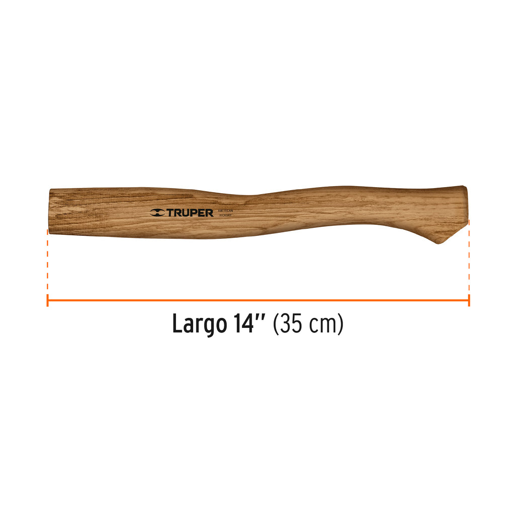 Mango hickory 14" para hacha cazadora 1-1/4 lb, TRUPER MG-HC1-1/2 (15933)