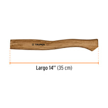 Cargar imagen en el visor de la galería, Mango hickory 14" para hacha cazadora 1-1/4 lb, TRUPER MG-HC1-1/2 (15933)
