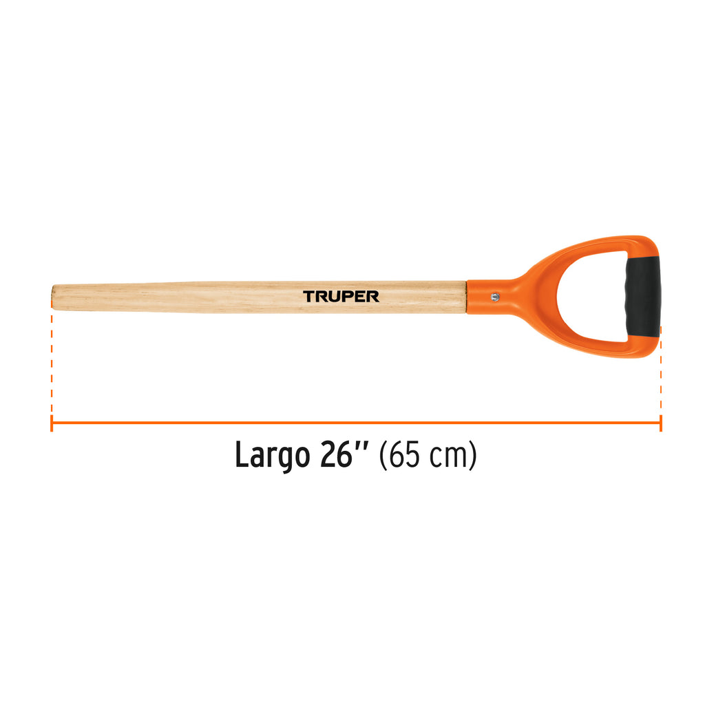Mango de reposición para pala T-2000, puño offset "Y", 26" TRUPER MG-PY-P (15901)