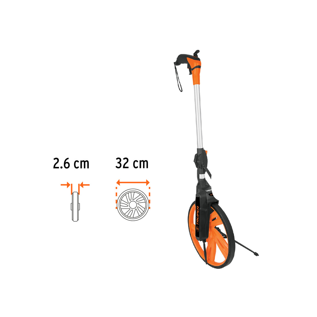 Odómetro con freno, rueda de 13", TRUPER ODM-12 (15831)