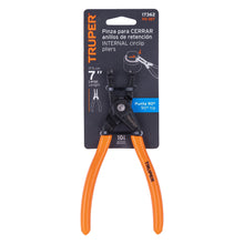 Cargar imagen en el visor de la galería, Pinza punta a 90° 6-3/4" para cerrar anillos, mango de PVC PA-367 (17362)