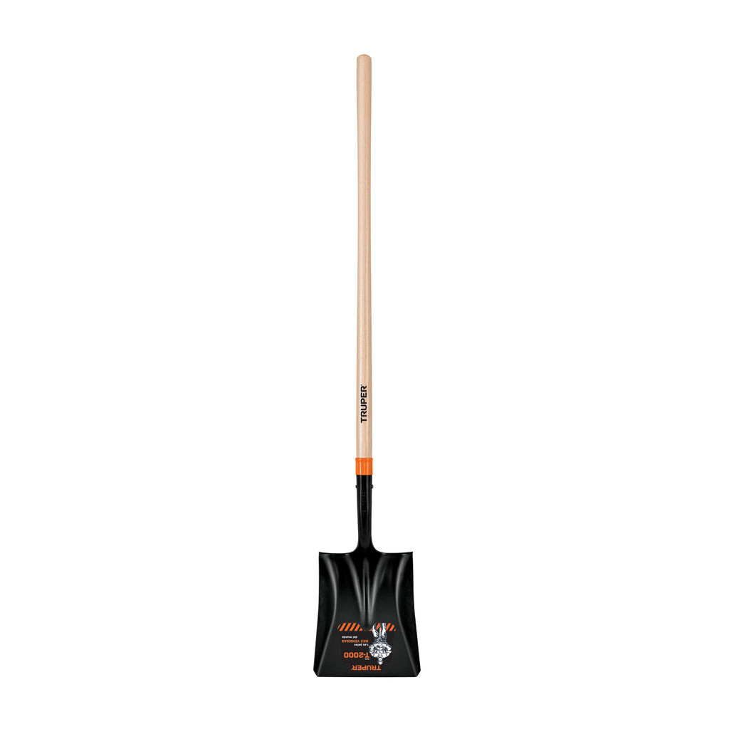 Pala cuadrada T-2000, mango largo 45", TRUPER PCL-P (17176)