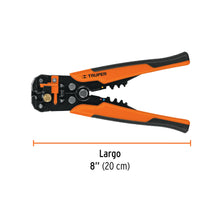 Cargar imagen en el visor de la galería, Pinza 8" pela cables automática, 22 a 10 AWG, TRUPER PEC-AUT (17360)