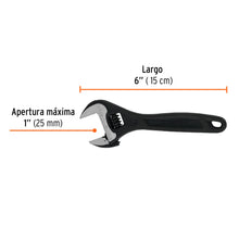 Cargar imagen en el visor de la galería, Llave perica 6" profesional pavonada, TRUPER Expert PET-6 (15500)