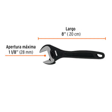 Cargar imagen en el visor de la galería, Llave perica 8" profesional pavonada, TRUPER Expert PET-8 (15501)