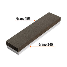 Cargar imagen en el visor de la galería, Piedra para asentar 200 mm, doble grano 150 y 240, TRUPER PIAS-108 (11668)