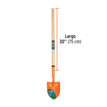 Cargar imagen en el visor de la galería, Pala redonda para niños con mango de 30", TRUPER PRL-KID (17239)