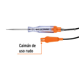Probador de circuitos de corriente directa 20 cm, c/caimán TRUPER PROCO-20X (13985)