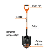 Cargar imagen en el visor de la galería, Pala redonda T-2000, puño "Y", TRUPER PRY-P (17160)