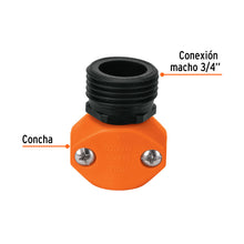 Cargar imagen en el visor de la galería, Conector 1/2" macho de ABS para manguera, TRUPER REM-1/2 (12710)