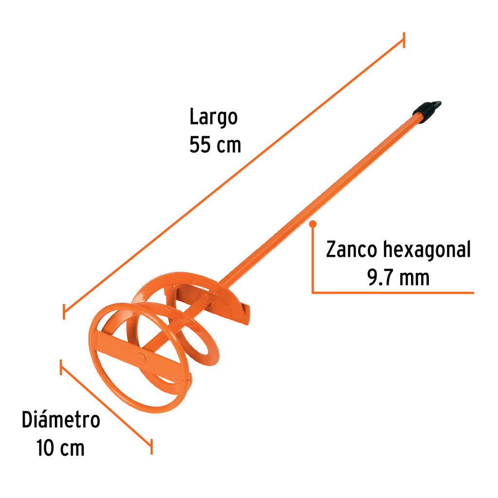 Revolvedor de pintura, 100mm de diámetro, TRUPER  REV-10 (15824)