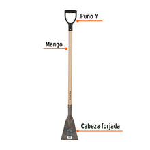 Cargar imagen en el visor de la galería, Raspador forjado de 7", puño "Y", mango de 42", TRUPER SCR-7D (18660)