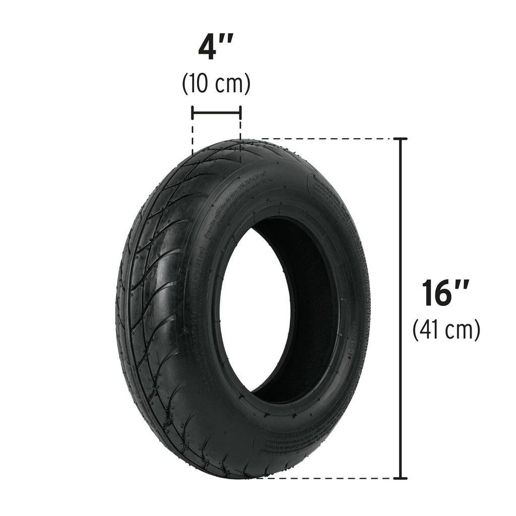 Llanta neumática rodada lisa 16", sin cámara, TRUPER SS (11856)