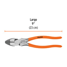 Cargar imagen en el visor de la galería, Pinza para electricista 9" alta palanca mango PVC T210-9 (17328)