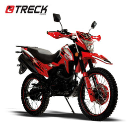 MOTOCICLETA COLOR ROJA  MATT 250 C.C. TRECK