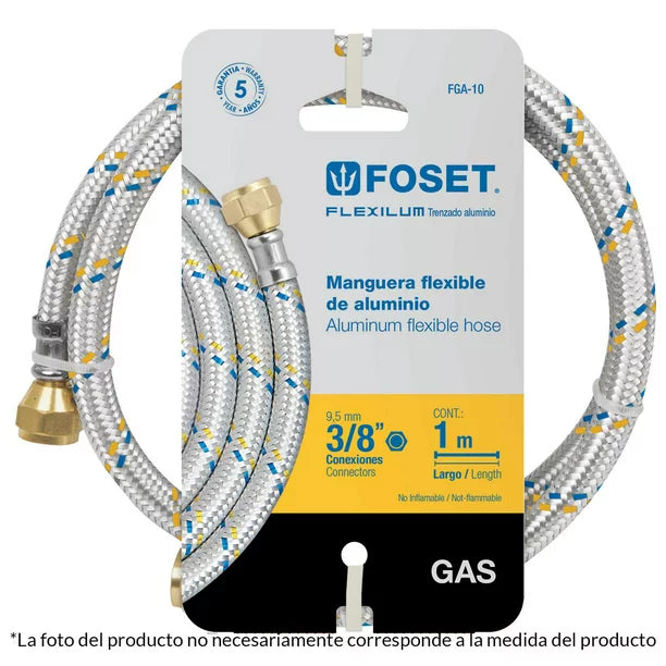 Manguera Flexible de aluminio para gas FGA-10 Foset