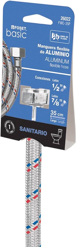 Manguera flexible de aluminio para sanitario FWC-35P (26022) Foset