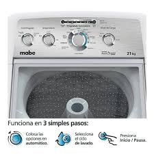 lavadora Mabe LMA71214VBAB0 21 kg color blanca
