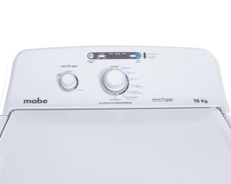 Lavadora Mabe Automática LMA76112CBAB de 16 Kg color Blanco