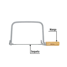 Arco calador con 5 seguetas de 6-1/2