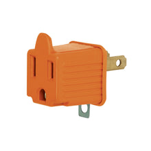 Cargar imagen en el visor de la galería, Clavija adaptador 3 a 2, naranja, a granel, VOLTECK AD-32N-G (46256)