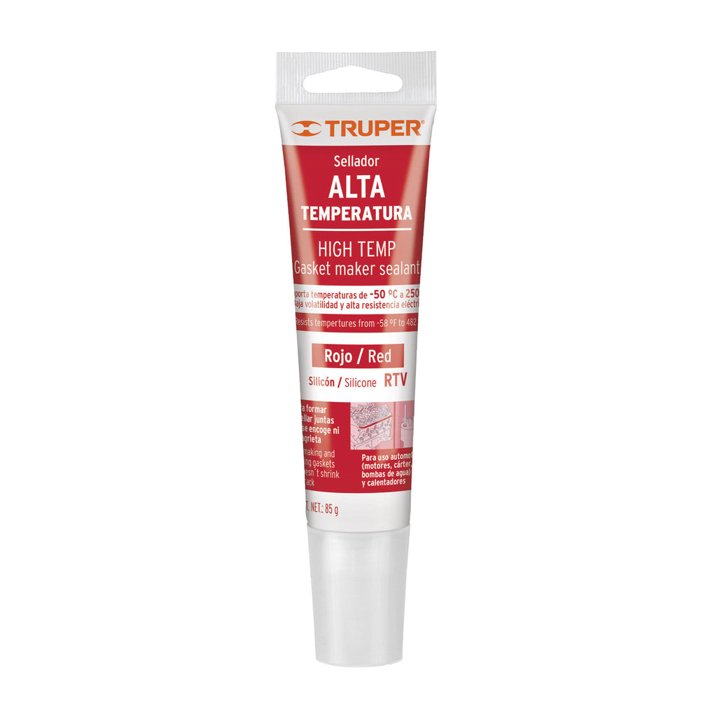 Sellador de silicón rojo para altas temperaturas, 85 g  ALTE-R (17566)