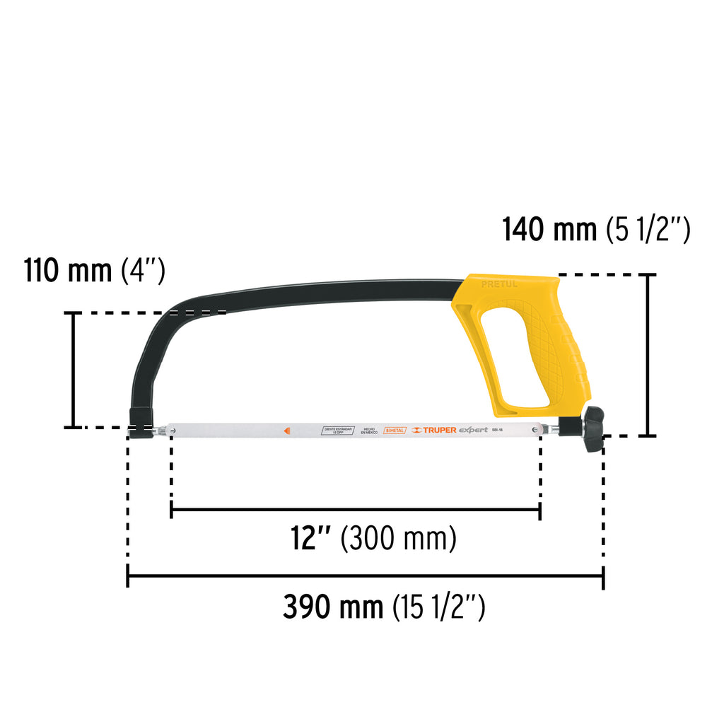 Arco 12" de solera para segueta, PRETUL APS-12 (20017)