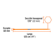 Cargar imagen en el visor de la galería, Barra de punta TRUPER BAP-125 (10753)