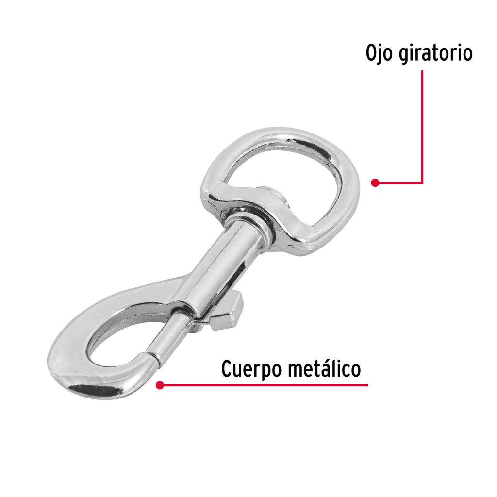 Bandola de zinc de 7/8" giratoria, FIERO BDZ-4 (44032)