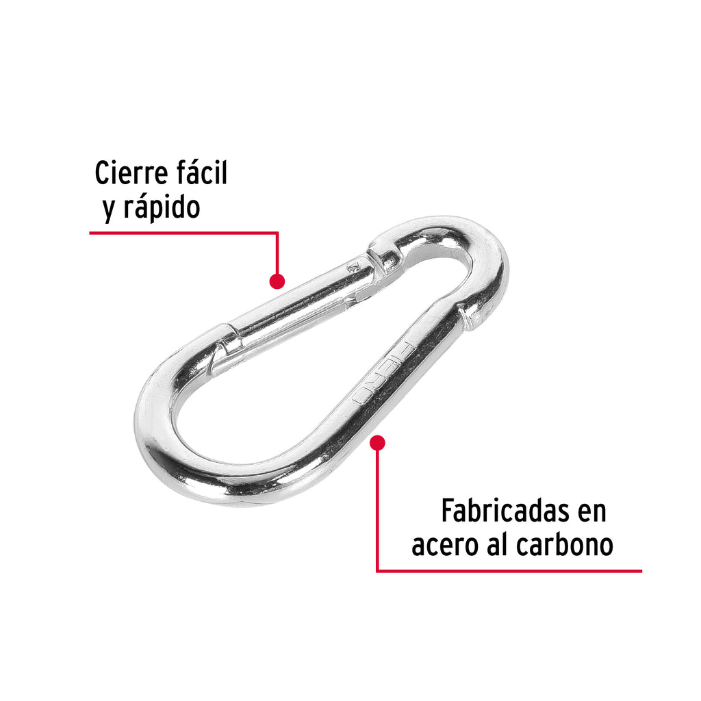 Bandola mosquetón de acero 5/16", FIERO BMA-5/16 (44039)