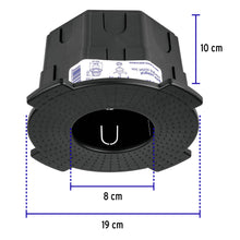 Cargar imagen en el visor de la galería, Bote integral de 10 cm, aro interno de 8 cm, VOLTECK BOIN-1008 (48374)