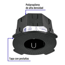 Cargar imagen en el visor de la galería, Bote integral de 10 cm, aro interno de 8 cm, VOLTECK BOIN-1008 (48374)
