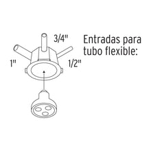 Cargar imagen en el visor de la galería, Bote integral de 12 cm, aro interno de 8 cm, VOLTECK BOIN-1208 (48370)